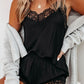 Lace Detail Cami and Shorts Lounge Set