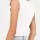 Full Size Ruched Surplice Tank